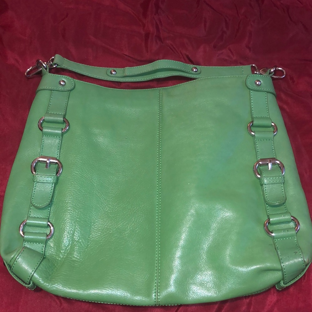 Presa 100% Green Leather Bag
